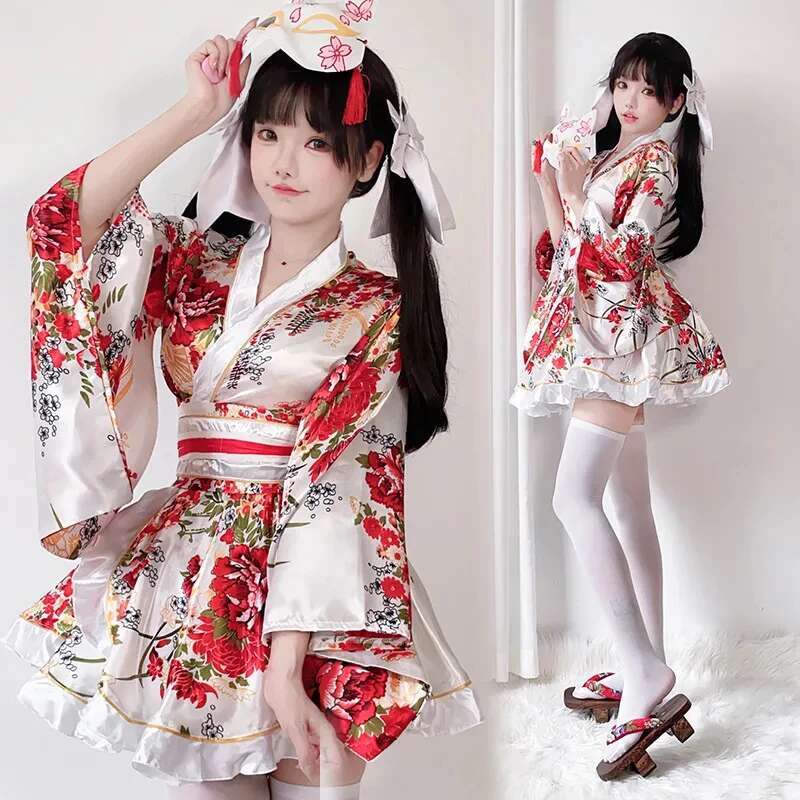 Summer Clothing Petite - Japon modifiye Kimono elbise kadınlar için