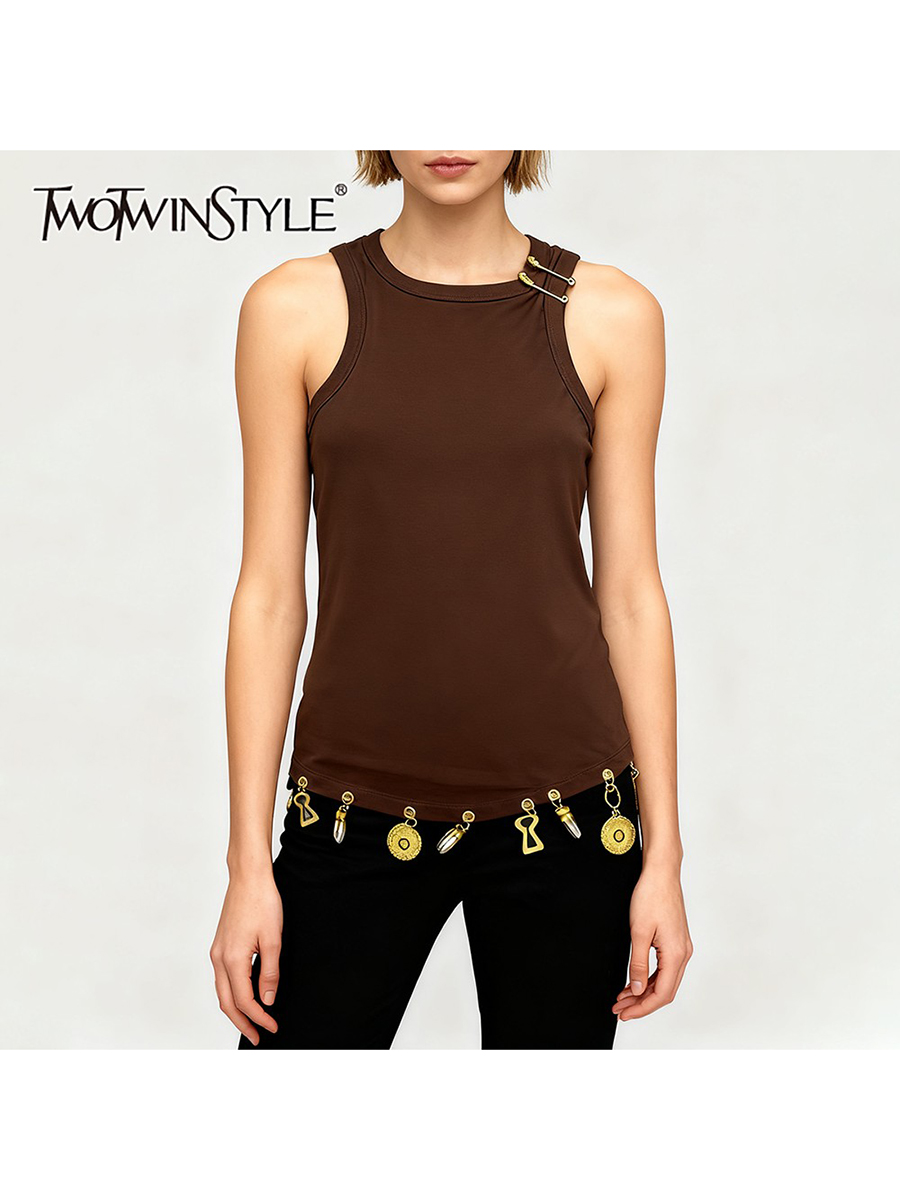 Summer Clothing Design - TWOTWINSTYLE Katı Zayıflama Eklenmiş Payetli Moda