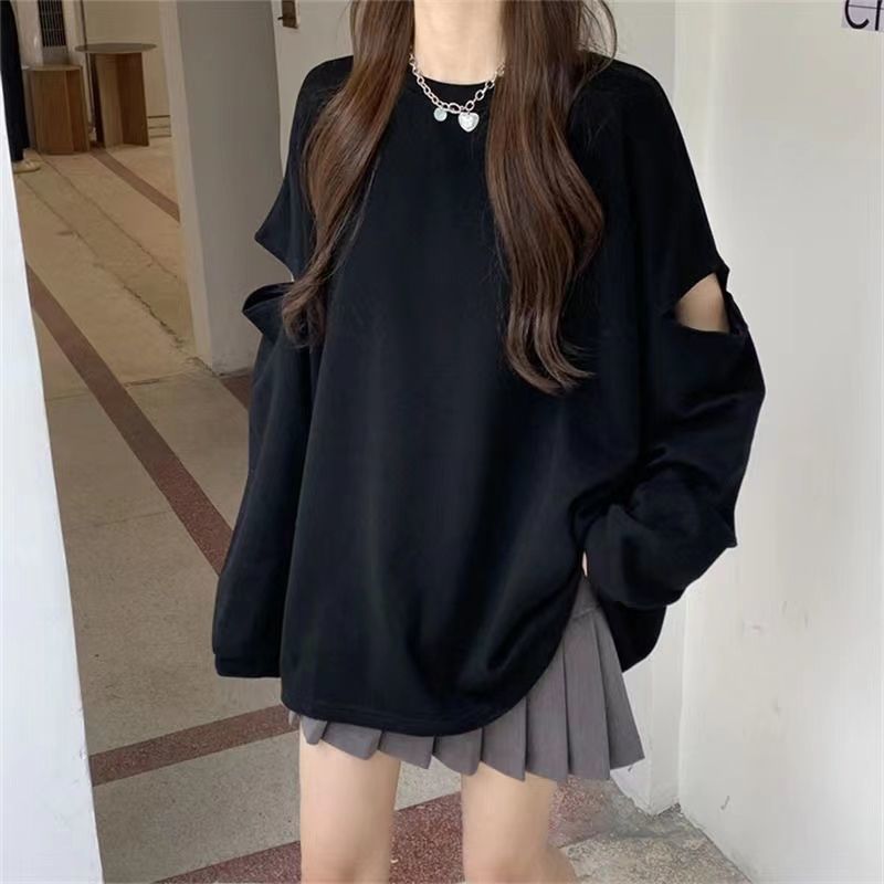 Womens Summer Clothing Uk - Kadın Giyim Delik Oymak Gevşek Trend
