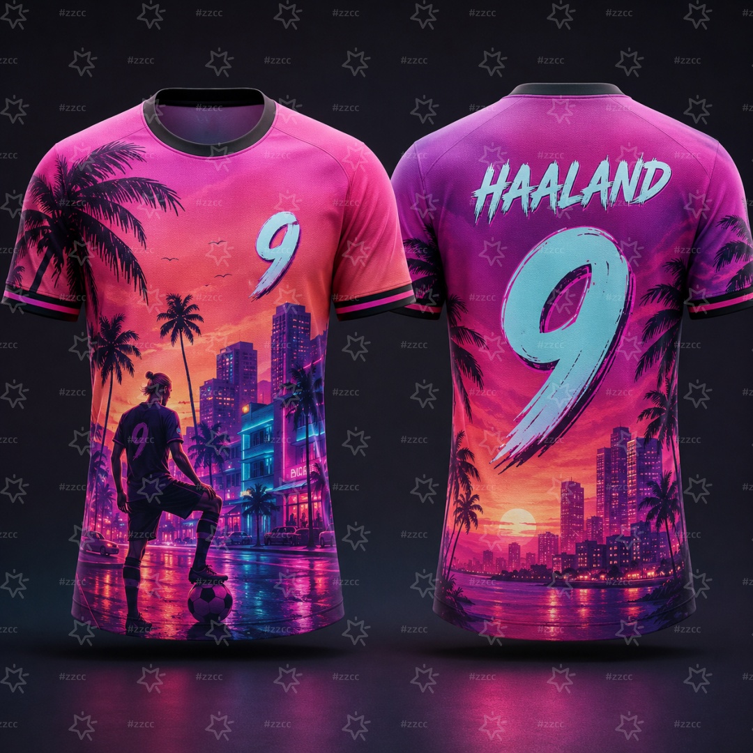 Summer Clothing Drive - 2026 Haaland No.9 futbol forması Sürüş