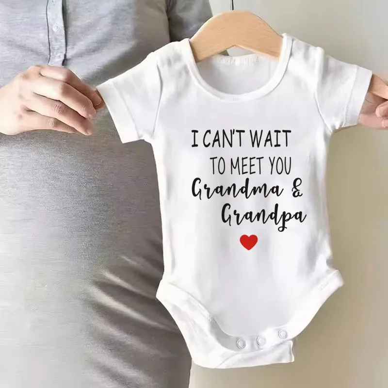 Summer Clothing Baby Boy - Seni Tanıştırmaya Sabırsızım Büyükanne ve Büyükbaba
