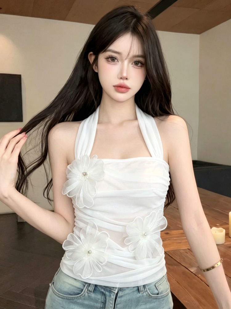 Summer Clothing Design - Kore Tarzı Ağır İşçilikli 3D Çiçek