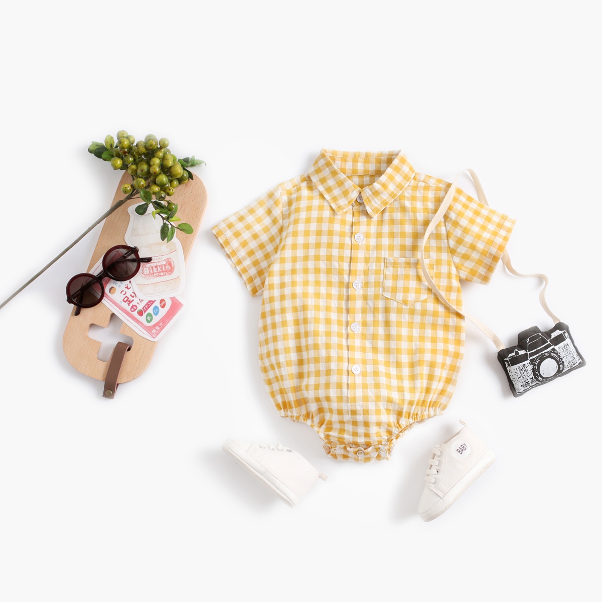 Sanlutoz Pamuk Ekose Bebek Erk - Summer Clothing Baby Boy incelemesi ve fiyatı