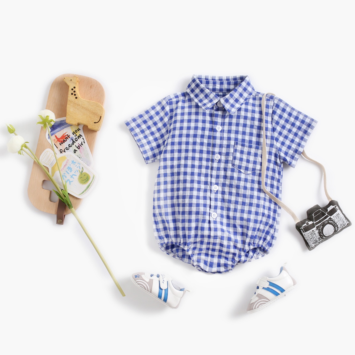 Sanlutoz Pamuk Ekose Bebek Erk - Summer Clothing Baby Boy incelemesi ve fiyatı