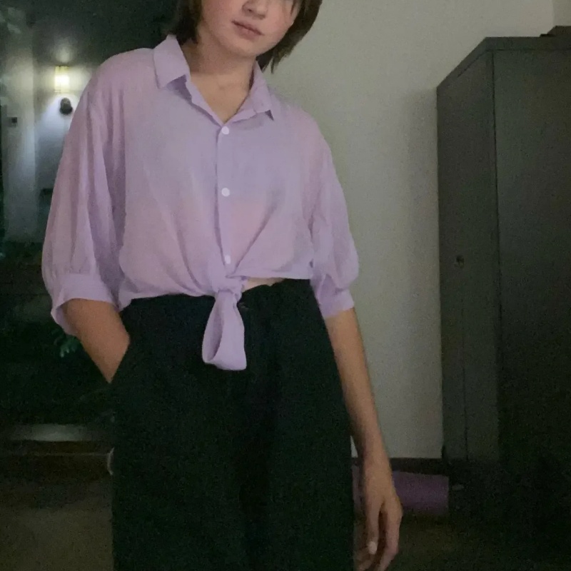 Rahat Gevşek Hollow Beyaz Elbi - Tie Front Shirt incelemesi ve fiyatı