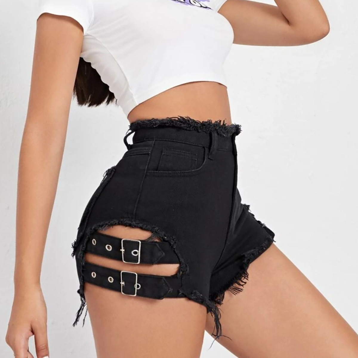 Kadınlar Yüksek Bel Kot Şort Y - Summer Clothing Cheap incelemesi ve fiyatı