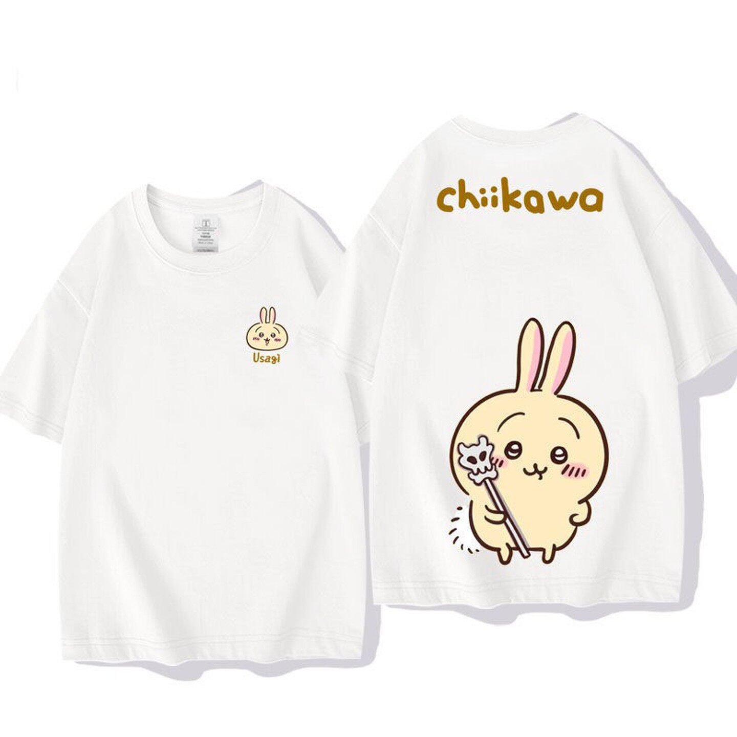 Chiikawa Usagi Dondurma Çift T - Tie Front Shirt incelemesi ve fiyatı