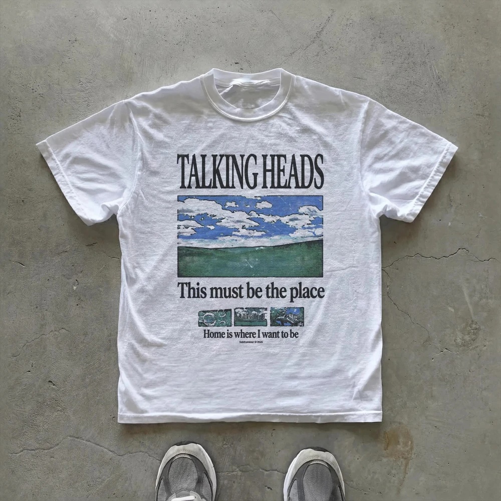 Talking Heads Grafikli Tişört  - Summer Clothing Places incelemesi ve fiyatı