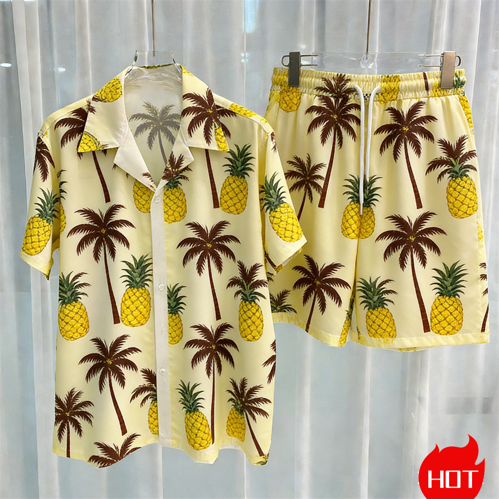 Yaz erkek gömlek setleri bitki - Summer Clothing Beach incelemesi ve fiyatı
