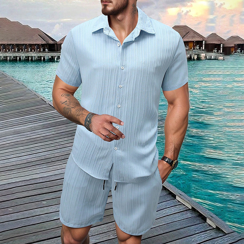2026 Yeni Erkek Dikey Kırışık  - Summer Clothing Beach incelemesi ve fiyatı