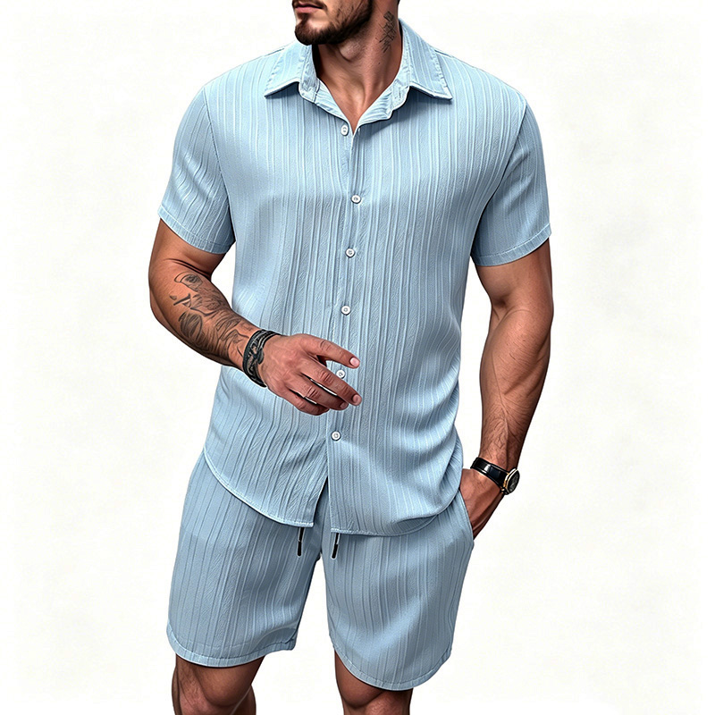 2026 Yeni Erkek Dikey Kırışık  - Summer Clothing Beach incelemesi ve fiyatı